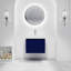 Meuble-lavabo mural 24 po avec lavabo en résine à bords épais Duffner, 2 portes à fermeture douce, ensemble KD