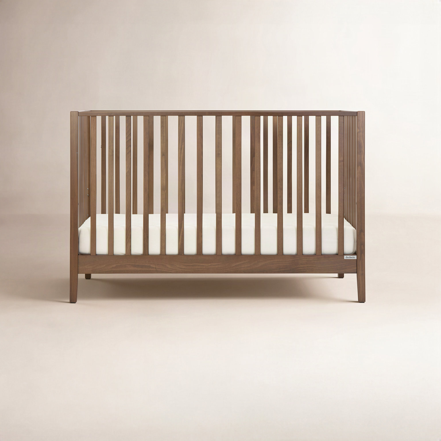 GreenGuard Certified 3 -in-1 Convertible Crib, Walnut