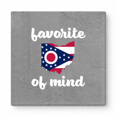 Favorite of Mind — Ohio — Square Canvas Wall Art