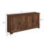 Buffet de 63 po avec 4 portes sculptées, armoires de rangement modernes avec tablettes réglables pour la cuisine, le salon et la salle à manger-1487375249