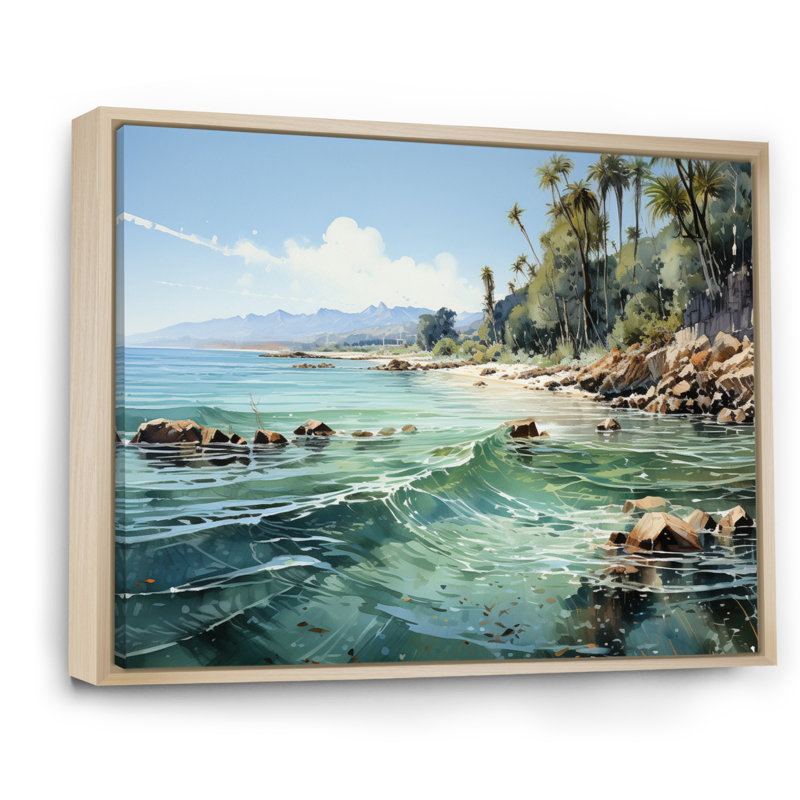 Vietnam Tropical Paradise - Imprimé, H 12 po x l 20 po x P 1 po, Cadre naturel flottant