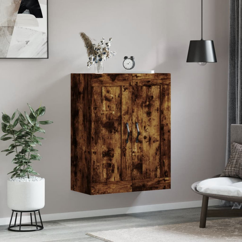 Medgar Bathroom Cabinet, Smoked Oak