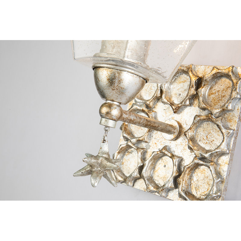 Gallup Star 1 Light Vanity, Silver