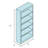 Lorna 6-Tier Fully Assembled Solid and Manufactured Wood Bookcase -147405223