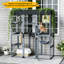Large Wooden Cat Cage, Grey