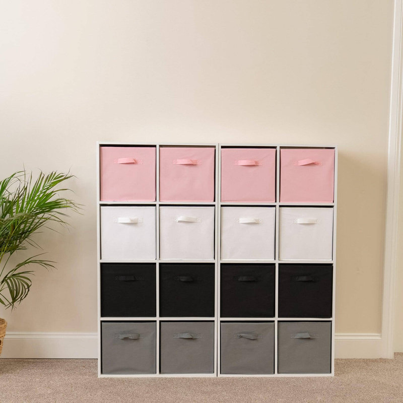 Northville 16 Cube Storage Unit, White No baskets