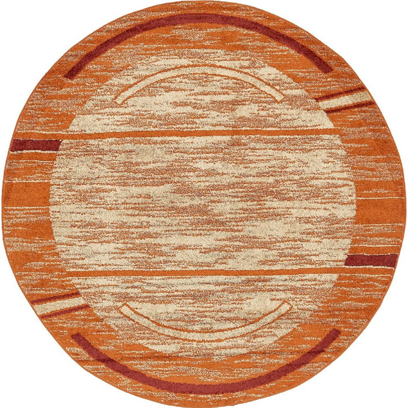 Harvest Abstract Indoor Rug, Round 3'3"
