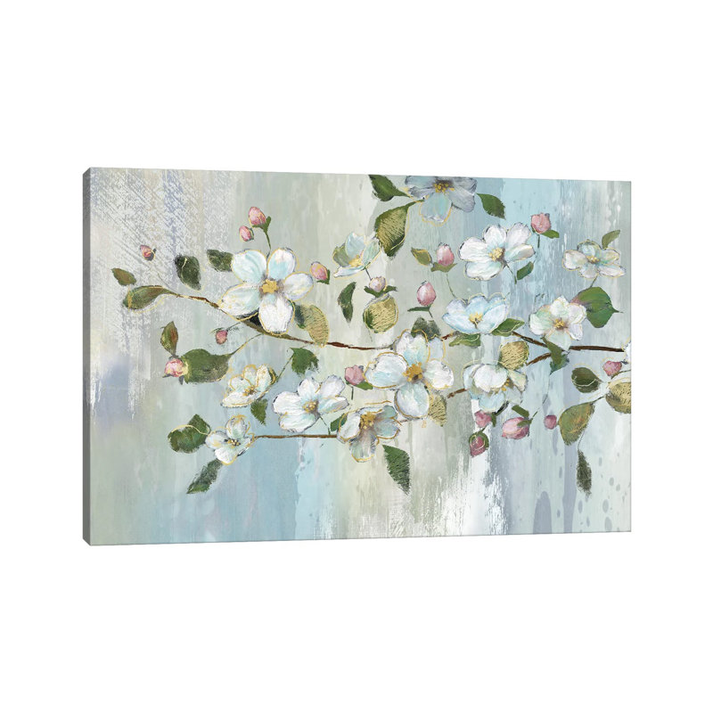 Painterly Blossoms By Nan - Wrapped Canvas Painting by Nan - Wrapped Canvas Painting, 66.04cm H x 101.6cm W x 1.91cm D