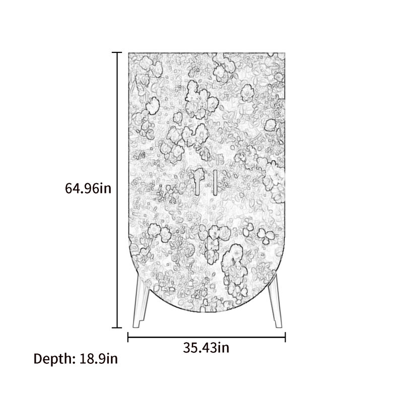 Armoire haute à double porte, Black/Multicolour