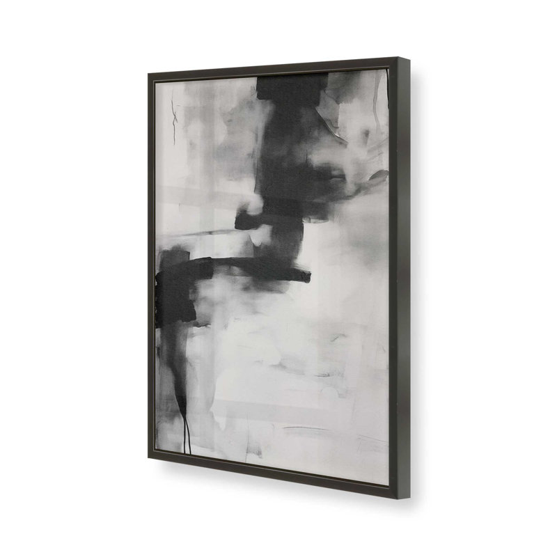 Monochrome Whisper I Print, 37" H x 25" W, Satin Black Framed