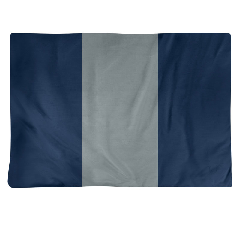 Récapitulatif 18" à rayures de football Dallas, Bleu marin / Argent