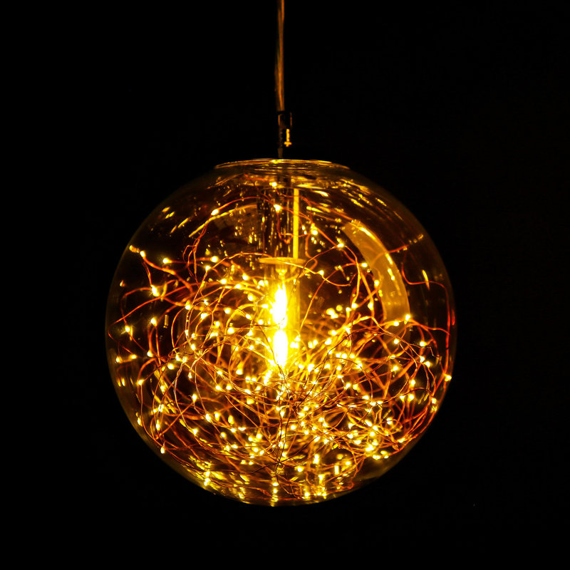Louisa 1 - Light Silver Sphere Pendant