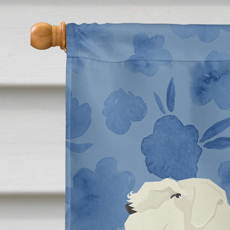 Caniche en polyester à 2 côtés 40 x 28 po standard welcome drapeau maison, Sealyham Terrier