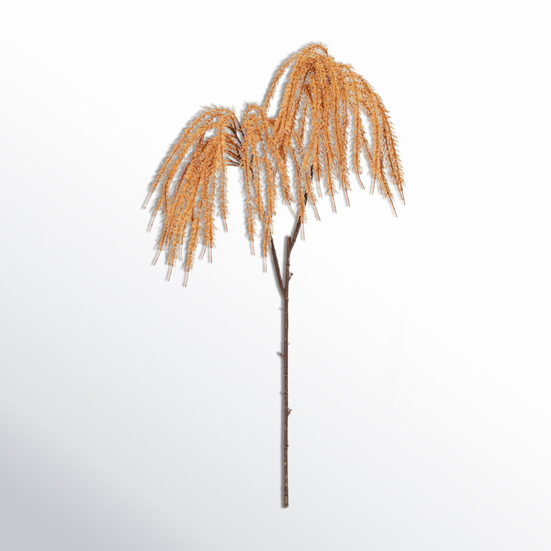 Ensemble de 2 plantes à roseaux artificiels, Brun
