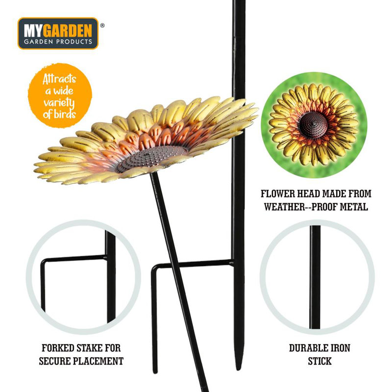 Metal Single Tier Birdbath