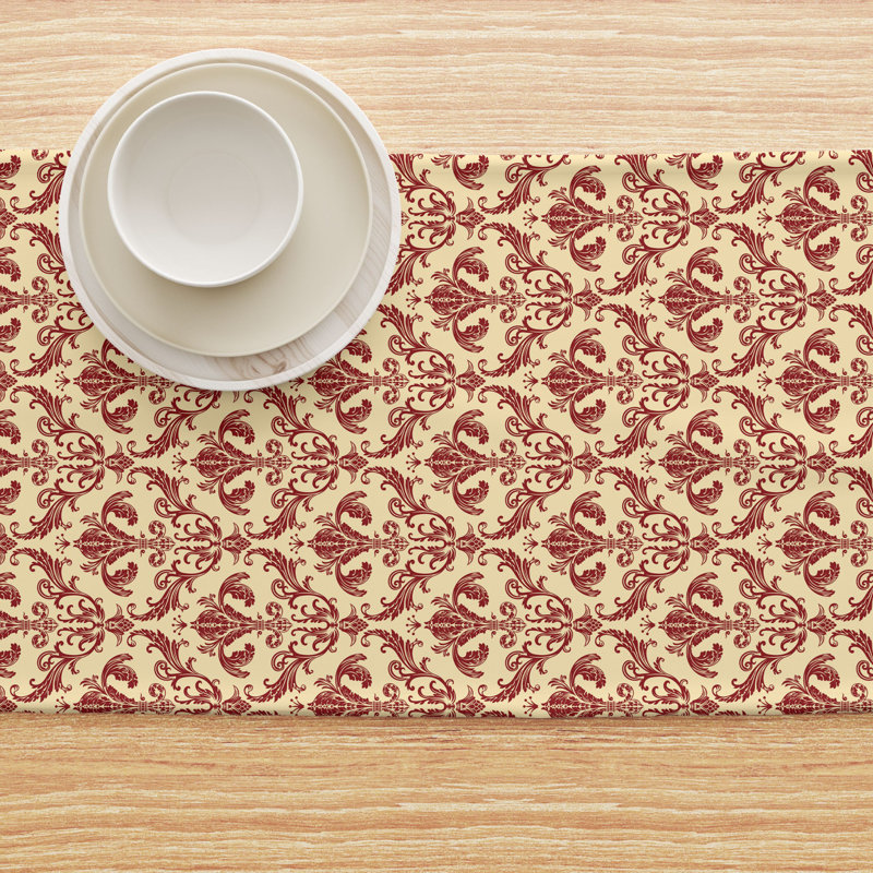 Table Runner, 100% Cotton, Floral 159, 72" x 16"