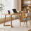 Burlywood Rectangular Solid Wood