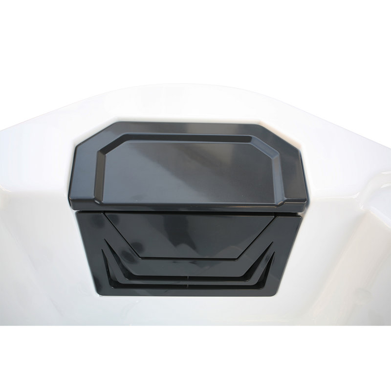 A&E Bath and Shower Inc. 6 - Carré 60 - Jet standard en acrylique carré avec ozonateur en noir