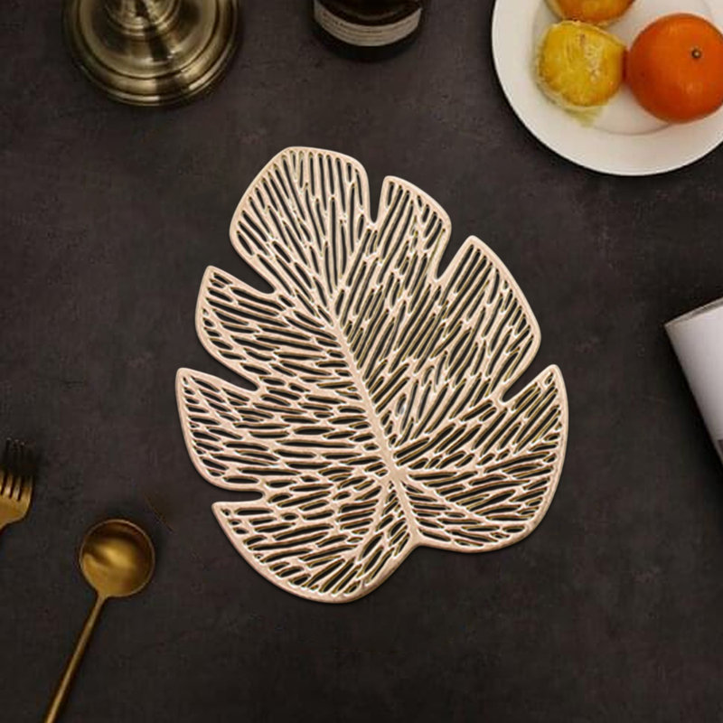 Sous-verres Monstera Monstera, Doré