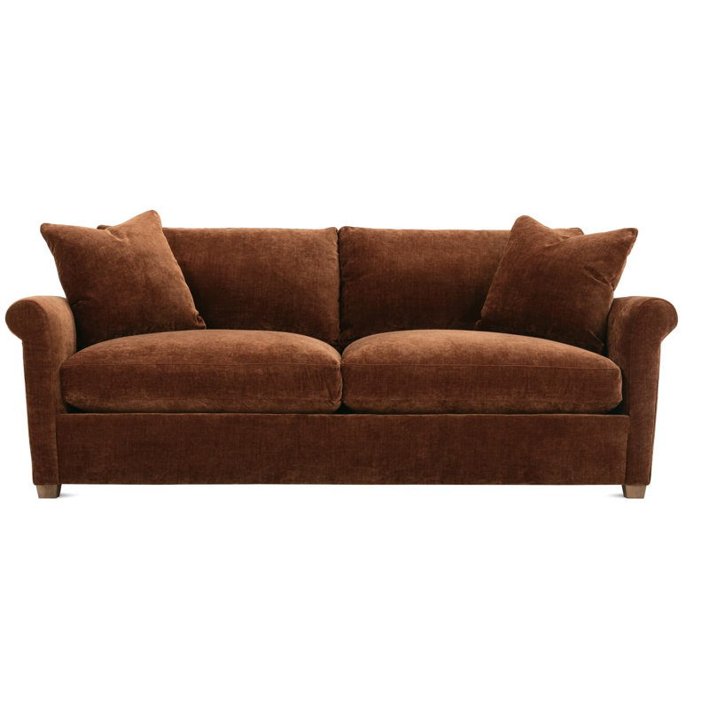 Canapé Jefferson, H 36 po x l 84 po x P 39 po, Mélange de polyester - brun