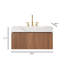 Meuble-lavabo de luxe en noyer de 36 po Luxury