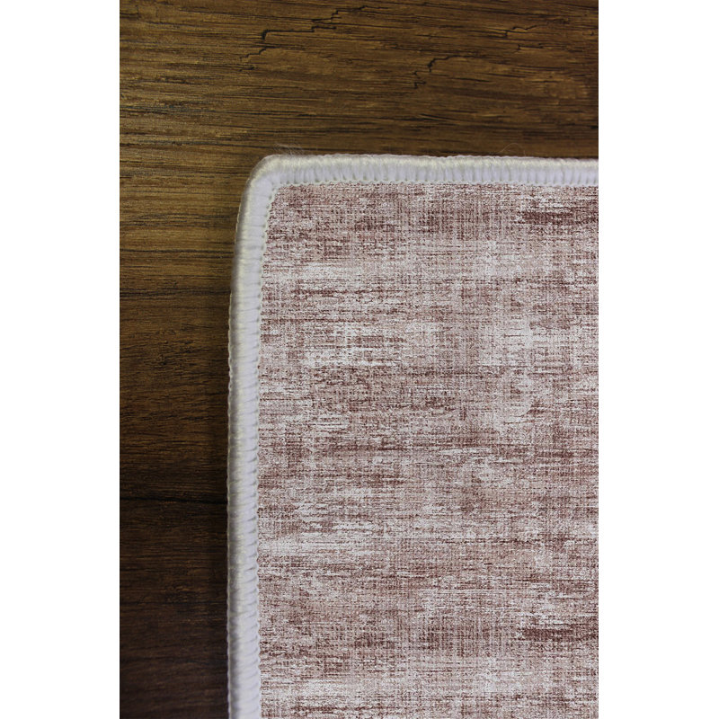 Antibacterial Hall Carpet, 3.3 x 6.6 Feet, Beige & Brown | 100% Polyester, 650 g/m², 0.16 in Pile Height | Eco-Friendly, Non-Slip PVC Dot Underside, Machine Washable | Perfect for Home Entryways & Living Spaces