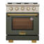 30 in. 4.2 cu. ft. Natural Gas Range and Convection Oven in Light Blue with True Simmer Burners-1953421732-2039886778
