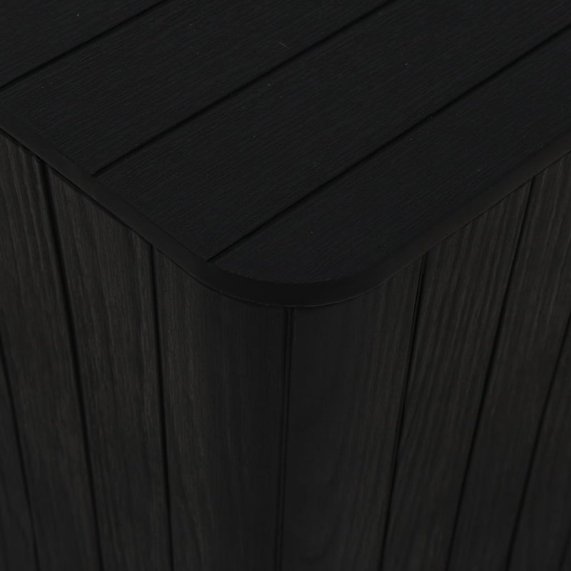 Lyli Square Outdoor Side Table , 38.5cm cm W 38.5cm cm D, Black