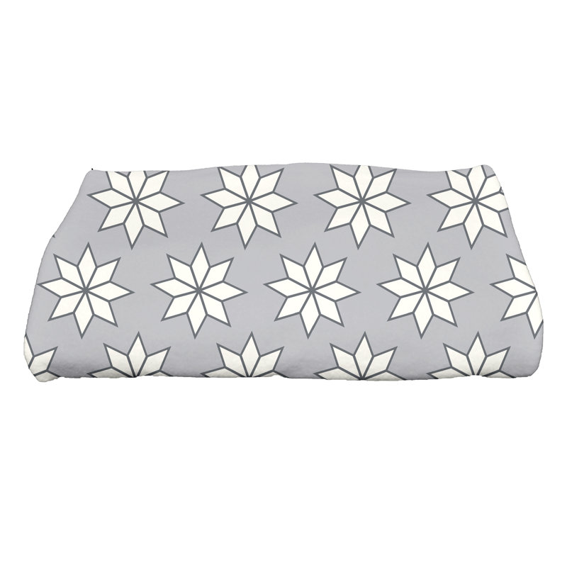 Bath Towel, Gray/White/Black