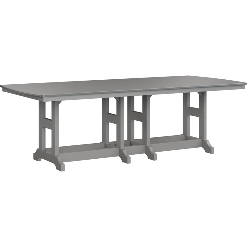 Table de bar rectangulaire 96 po Berlin Gardens Garden Classic, Gris clair, H 39,5 po x l 96 po x P 44 po