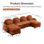 Teddy Fabric Soft Cloud-like 2 Seater Sofa with 2 ottoman-134813695-134813690