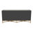 Sideboard, Solid Wood Frame, Vegan Leather, Grey