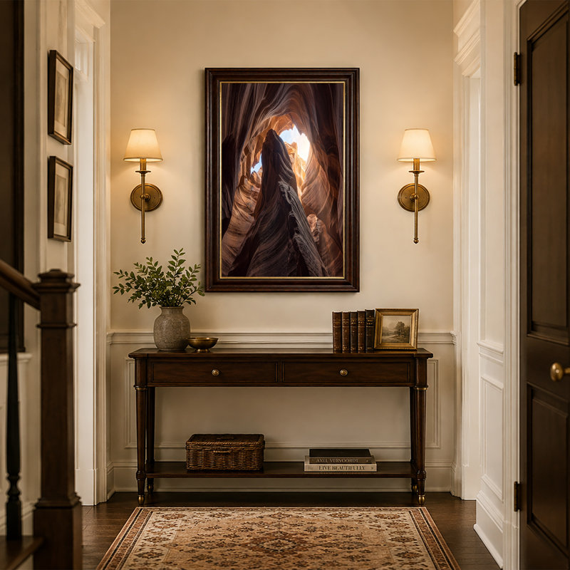 «Wavy Orange Sandstone Canyon», art mural sur toile, H 16 po x l 24 po