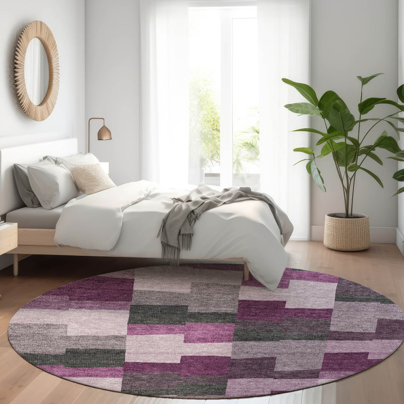  Melania Area Rug, Round 8'