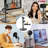 5 Core Mic Stand 3 in 1 Desktop Microphone Stands Adjustable Table Microfono Holder w Phone Clamp