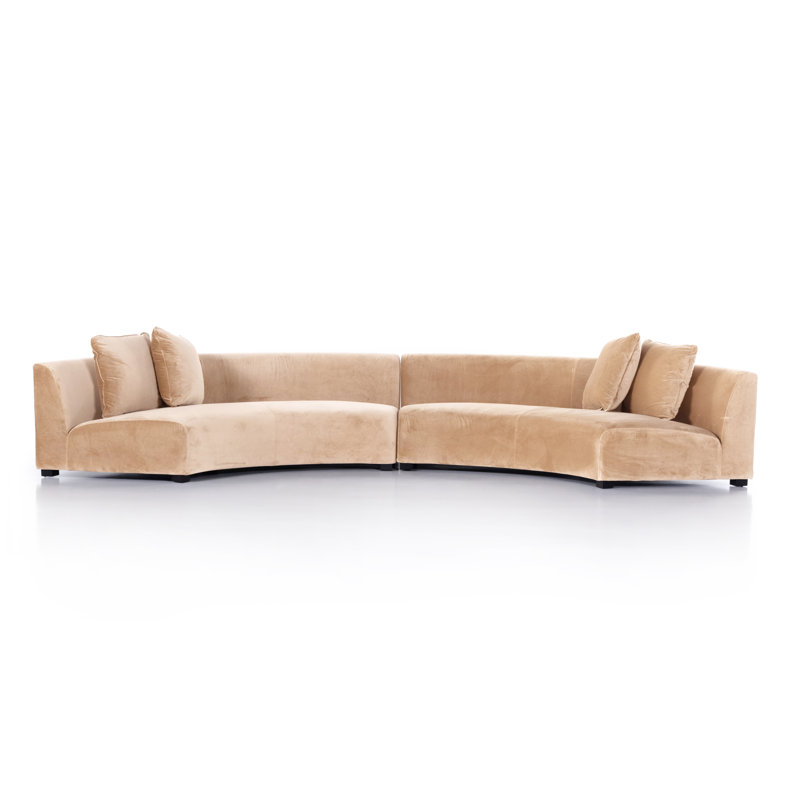 Liam Modular Sectional, Surrey Camel Cotton Blend