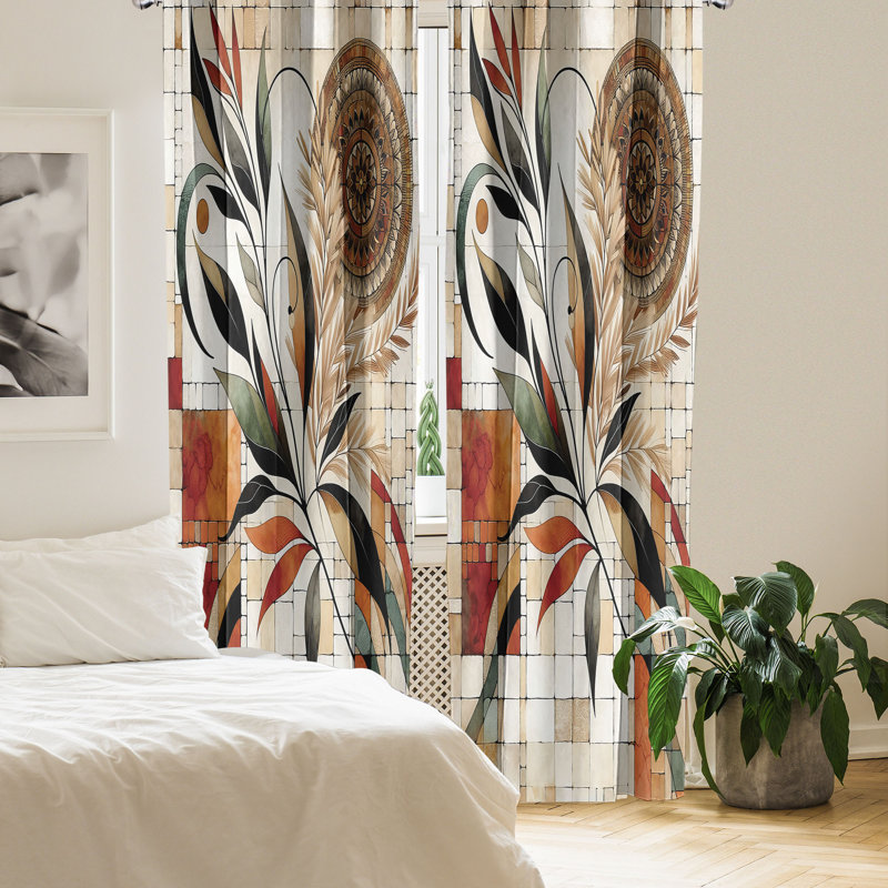 Semi Sheer Curtain Pair, 56" W x 84" L