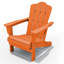 Chaise Adirondack en acier PEHD pliable-1833397266