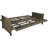 Anders Full / Double 79'' Upholstered Cushioned Futon And Mattress-93548113-93548110