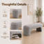 Banc de chambre rembourré 65 "pour vestibule-1784235323