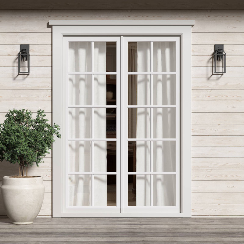 White Sheer Polyester Rod Pocket Back Tab Window Panel