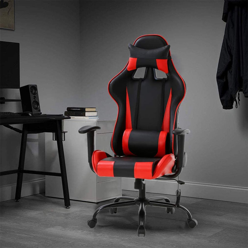 Fauteuil de jeu ergonomique, Rouge