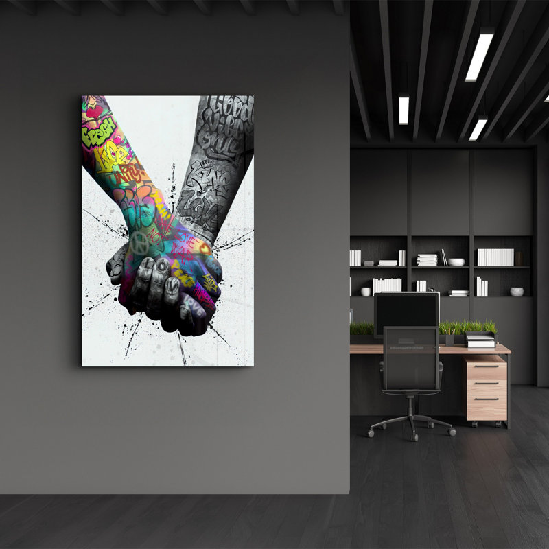 Elegant Tempered Glass Wall Art Painting, 18.1 x 28.3 inches | 100% Tempered Glass, Thickness: 0.16 inches | UV Printed for Vibrant Colors & Durability | Perfect for Home Decor & Modern Aesthetics