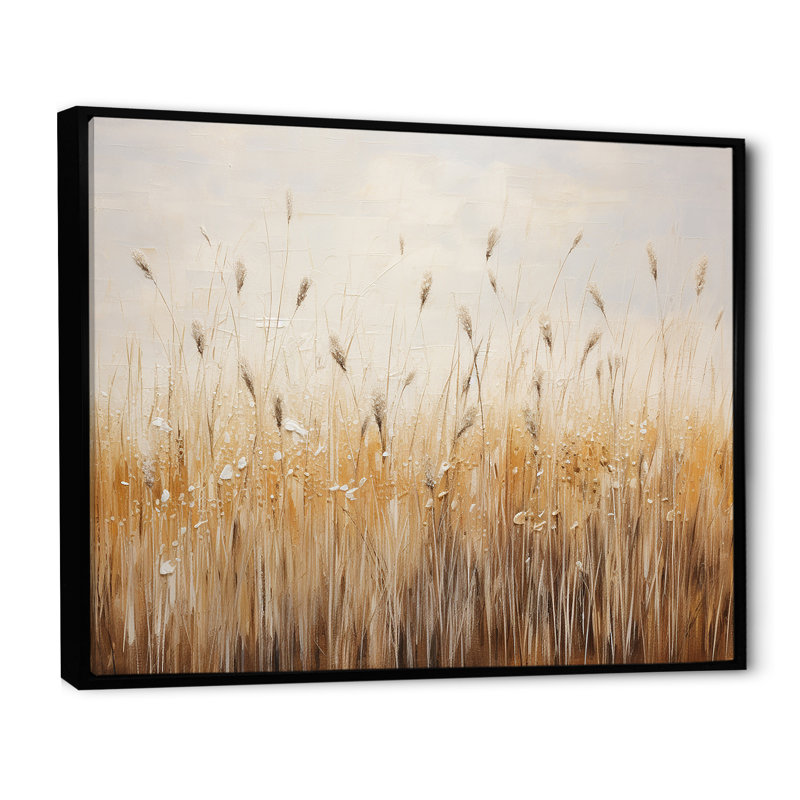 Prairies majestueuses prairies sur toile, H 24 po x l 32 po x P 1 po, Cadre flottant noir