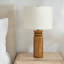 Ellen Degeneres Feikudo 1 Light Bedroom Home Office Living Room Lamp With White Linen Shade-1816897231