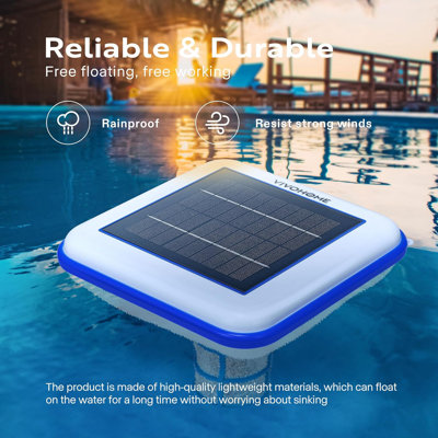 Outils de nettoyage solaires automatiques sans chlore pour piscine