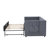 Upholstered Daybed with Trundle,USB Port ,Side Pockets, Modern V-grained backrest Design-1959751828
