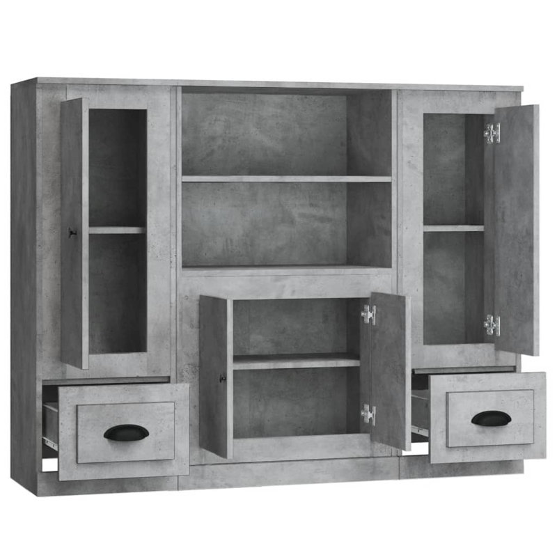Pignataro 35.5cm Sideboard, Concrete Grey