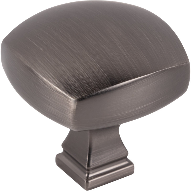Audrey Square Knob, Brushed Pewter