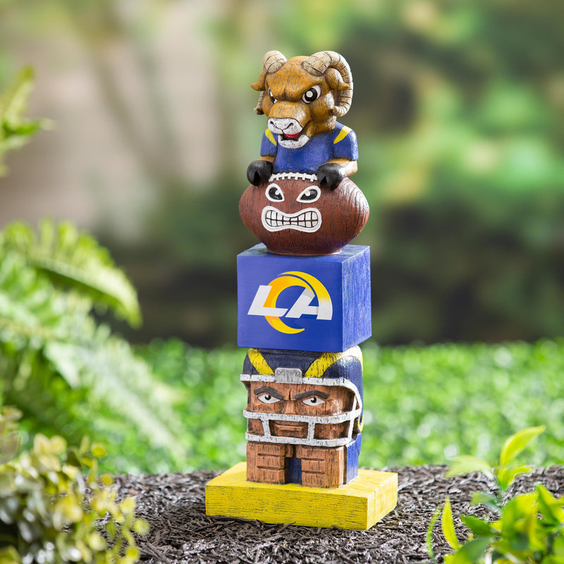 Statue Team Garden, LA Rams, bleu et or